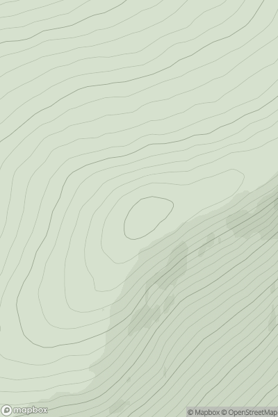 Thumbnail image for Garbh-bheinn [Loch Treig to Loch Ericht] showing contour plot for surrounding peak